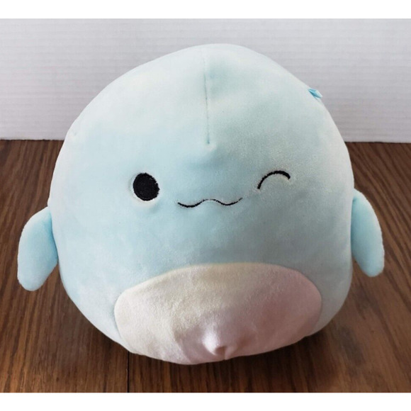 Basmina the Beluga Whale Kelly Toys Light Blue 7.5 Inch Squishmallow - Picture 2 of 8